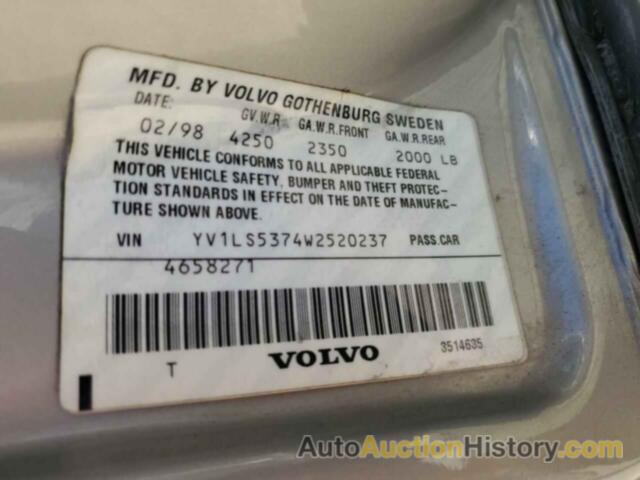 VOLVO S70 T5 TURBO, YV1LS5374W2520237