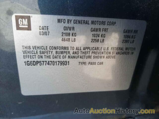 CADILLAC CTS HI FEATURE V6, 1G6DP577470179931