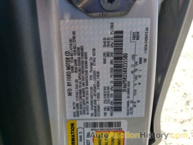 FORD FUSION TITANIUM, 3FA6P0RU5KR235580