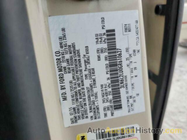 LINCOLN MKZ HYBRID, 3LN6L2LU0GR610627