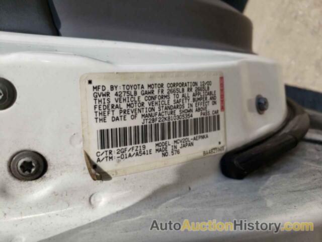 TOYOTA CAMRY CE, JT2BF22K810305354