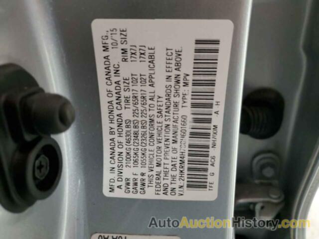 HONDA CRV EXL, 2HKRM4H78GH601660