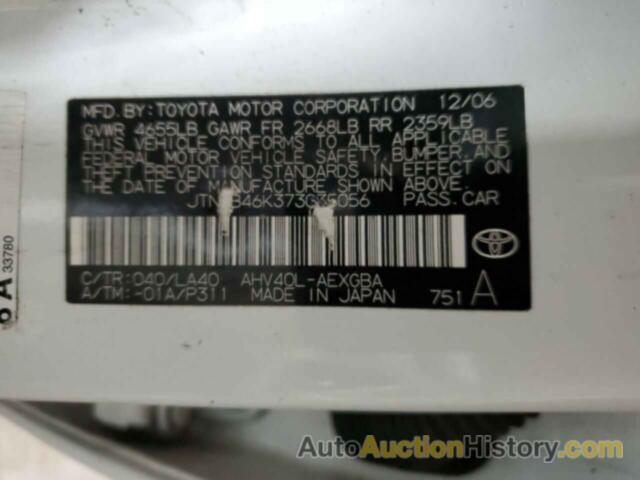 TOYOTA CAMRY HYBRID, JTNBB46K373035056