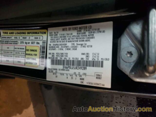 FORD FUSION SE HYBRID, 3FA6P0LU5JR249289