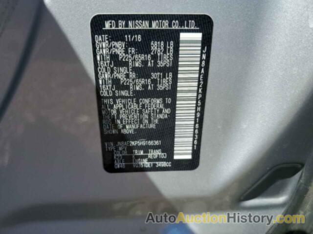 NISSAN QUEST S, JN8AE2KP5H9166361