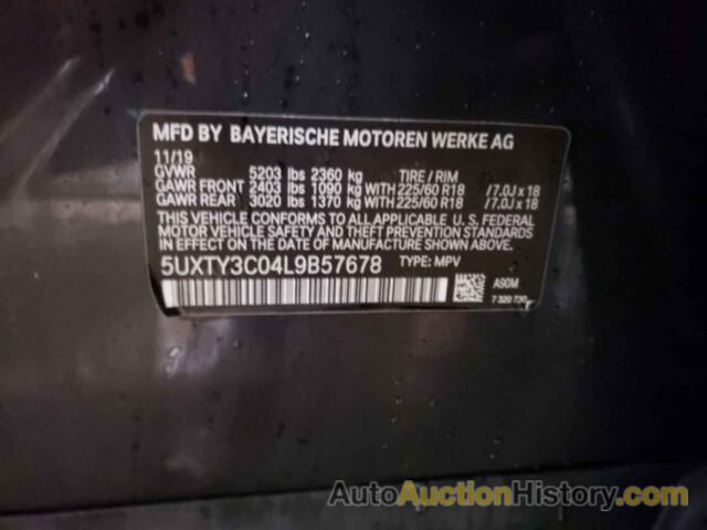 BMW X3 SDRIVE30I, 5UXTY3C04L9B57678