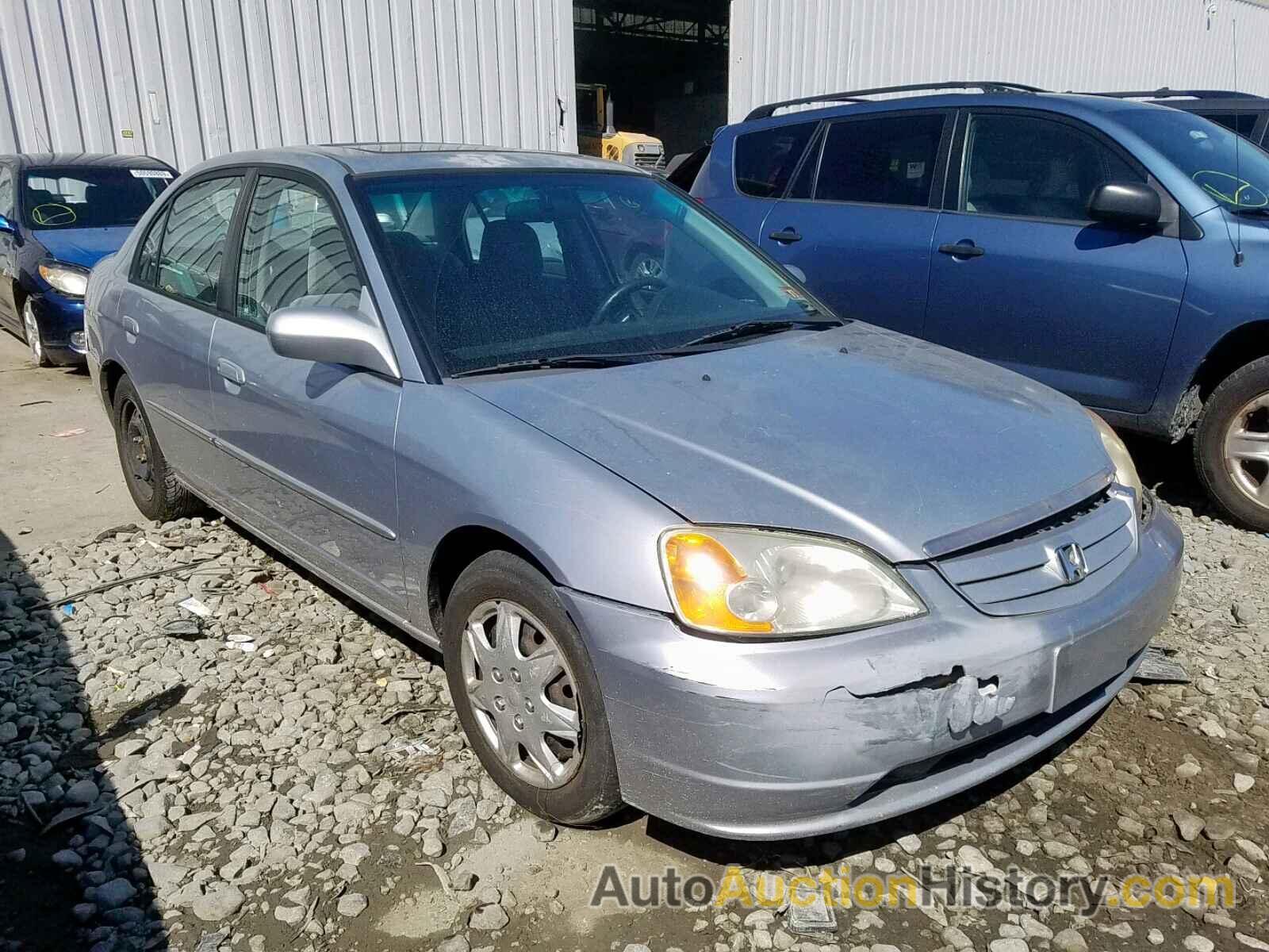 2002 HONDA CIVIC EX EX, 2HGES26762H592875