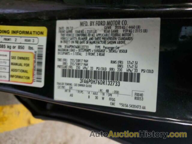 FORD FUSION SE, 3FA6P0H76DR132733