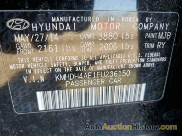 HYUNDAI ELANTRA SE, KMHDH4AE1FU236150