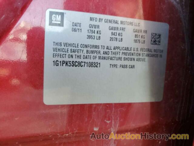 CHEVROLET CRUZE ECO, 1G1PK5SC8C7108321