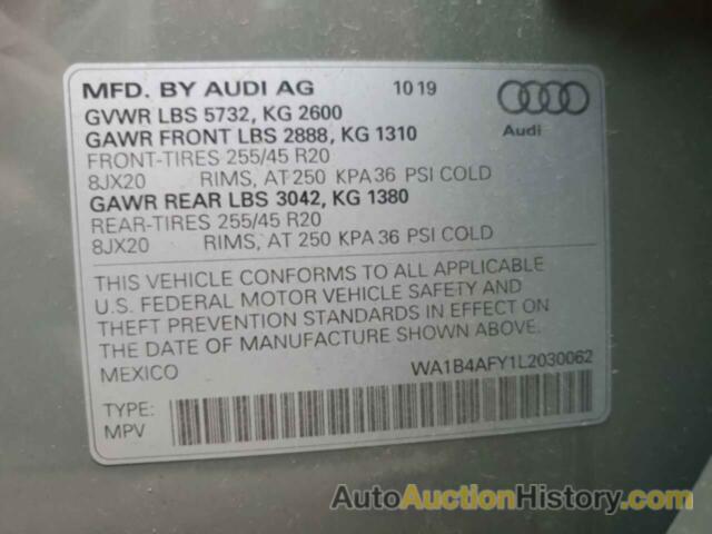 AUDI SQ5 PREMIUM PLUS, WA1B4AFY1L2030062