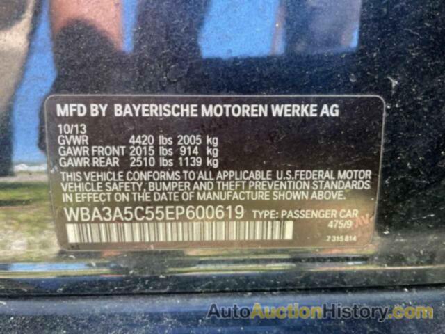 BMW 3 SERIES I, WBA3A5C55EP600619