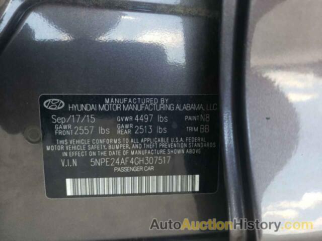 HYUNDAI SONATA SE, 5NPE24AF4GH307517