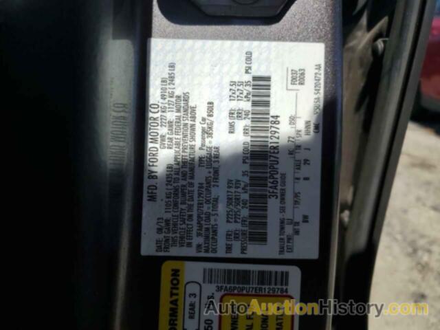 FORD FUSION SE PHEV, 3FA6P0PU7ER129784