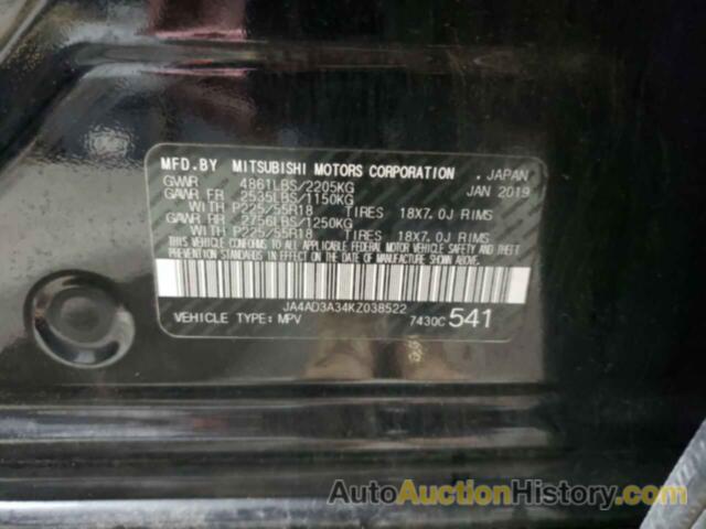 MITSUBISHI OUTLANDER SE, JA4AD3A34KZ038522