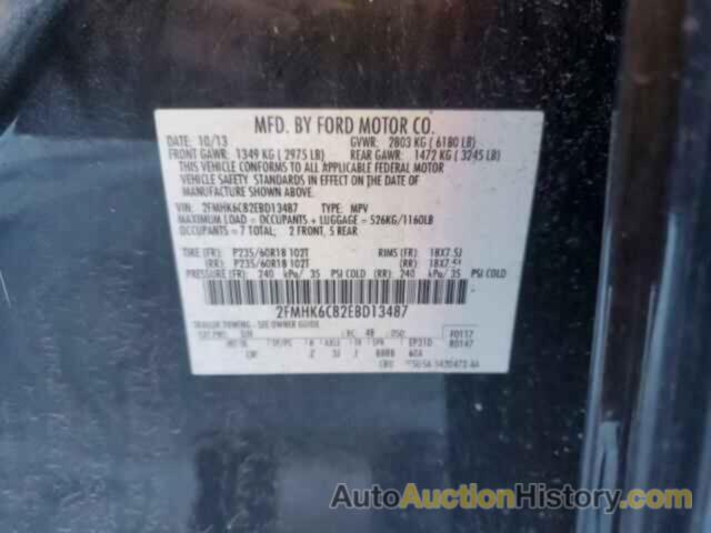 FORD FLEX SEL, 2FMHK6C82EBD13487