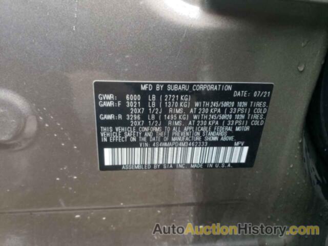 SUBARU ASCENT LIMITED, 4S4WMAPD4M3462333