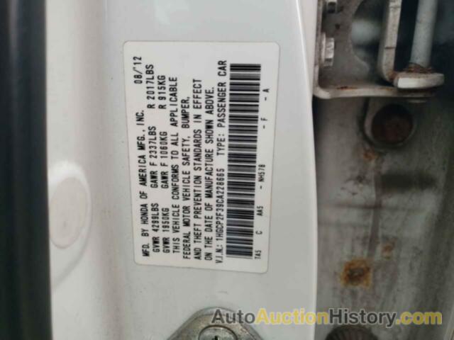 HONDA ACCORD LX, 1HGCP2F39CA228665