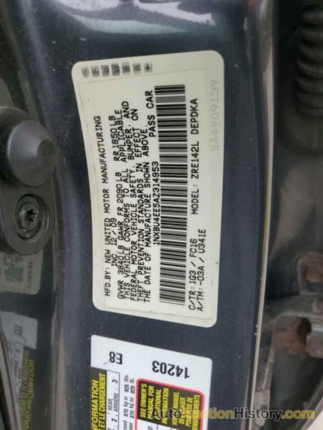 TOYOTA COROLLA BASE, 1NXBU4EE5AZ314953