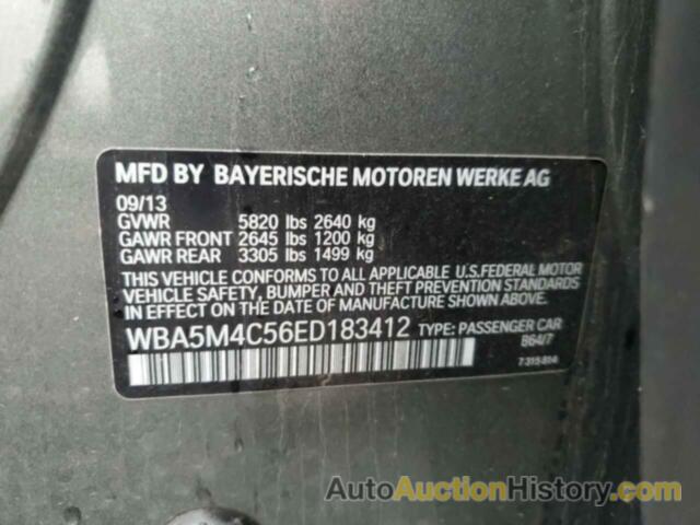 BMW 5 SERIES XIGT, WBA5M4C56ED183412