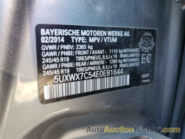 BMW X3 XDRIVE35I, 5UXWX7C54E0E81644