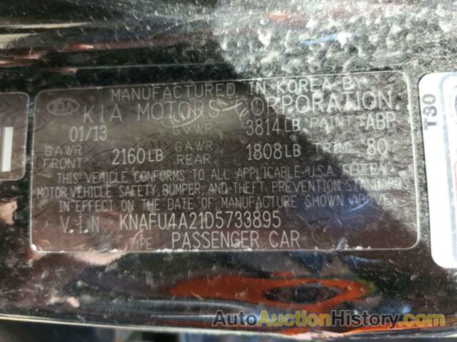 KIA FORTE EX, KNAFU4A21D5733895