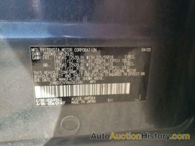 TOYOTA RAV4 SPORT, JTMBD32V986083346