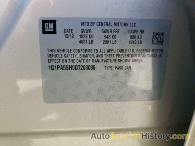 CHEVROLET CRUZE LS, 1G1PA5SH9D7208086