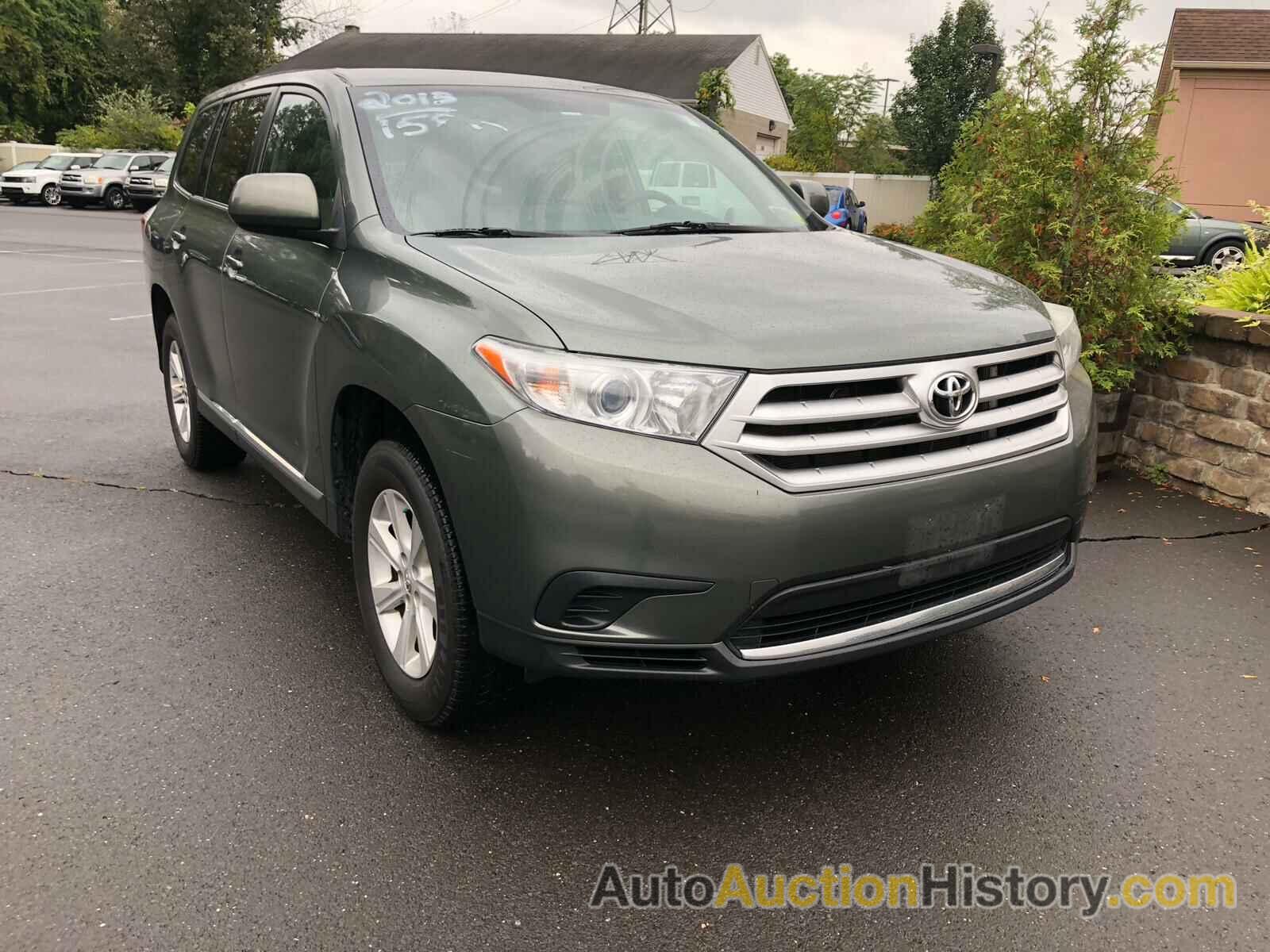 2013 TOYOTA HIGHLANDER BASE, 5TDBK3EH2DS269574