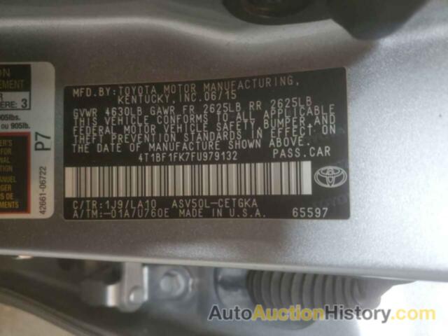 TOYOTA CAMRY LE, 4T1BF1FK7FU979132
