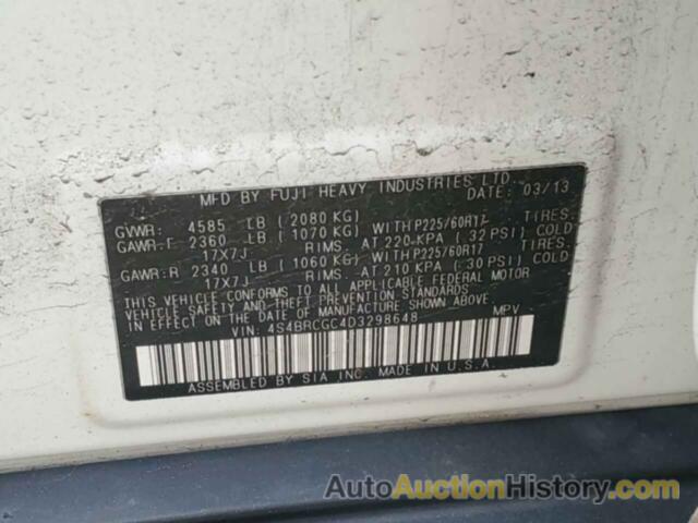 SUBARU OUTBACK 2.5I PREMIUM, 4S4BRCGC4D3298648