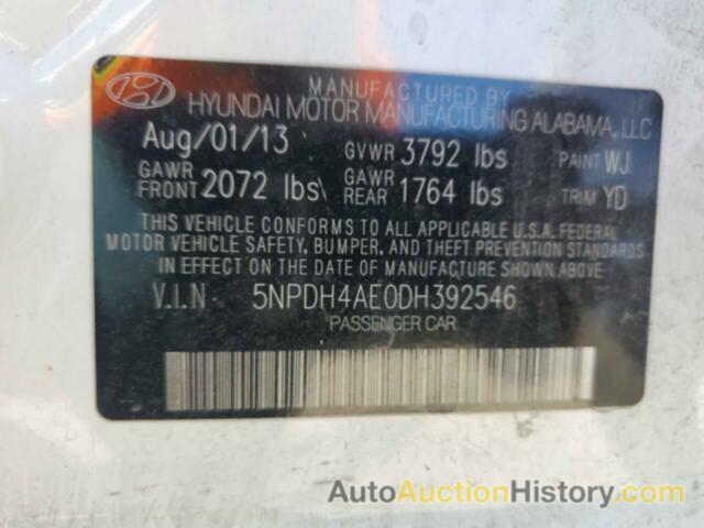 HYUNDAI ELANTRA GLS, 5NPDH4AE0DH392546