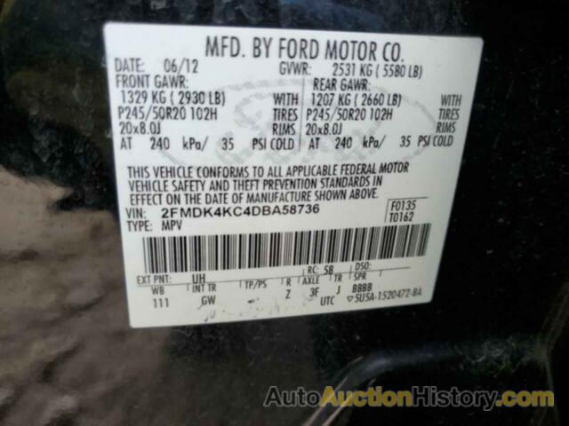 FORD EDGE LIMITED, 2FMDK4KC4DBA58736