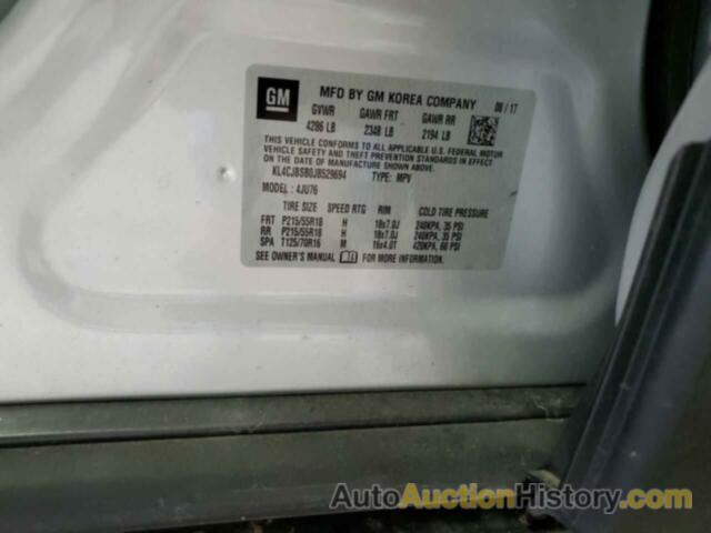 BUICK ENCORE PREFERRED II, KL4CJBSB0JB529694