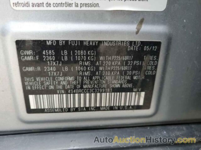 SUBARU OUTBACK 2.5I PREMIUM, 4S4BRCCC3C3299181