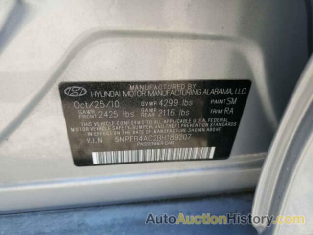 HYUNDAI SONATA GLS, 5NPEB4AC2BH189207