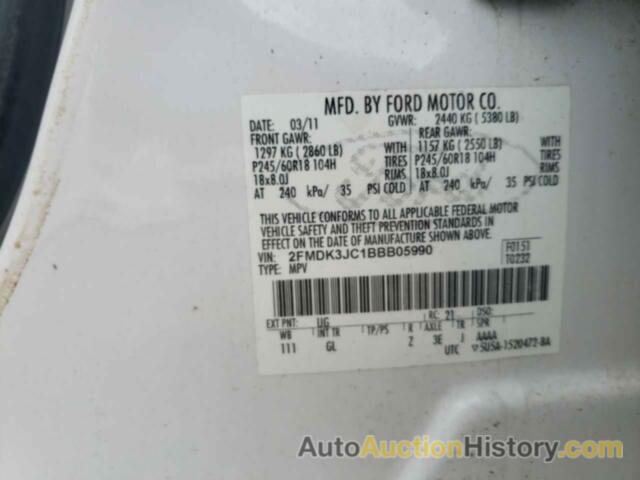 FORD EDGE SEL, 2FMDK3JC1BBB05990