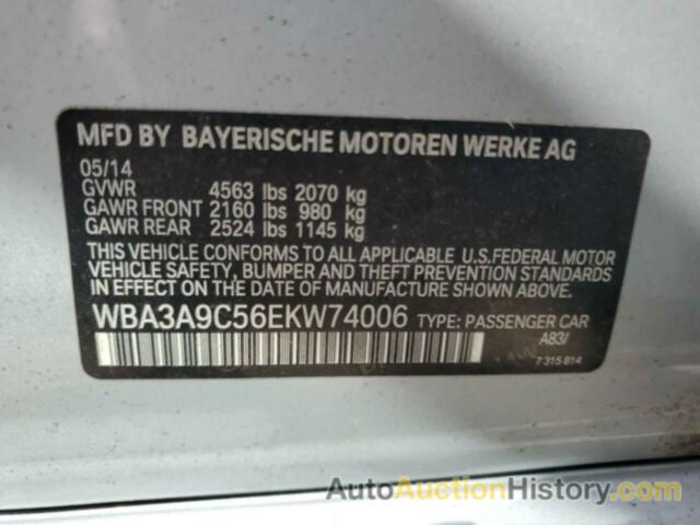 BMW 3 SERIES I, WBA3A9C56EKW74006