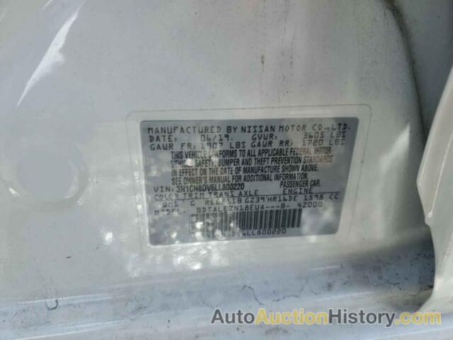 NISSAN VERSA S, 3N1CN8DV6LL800220