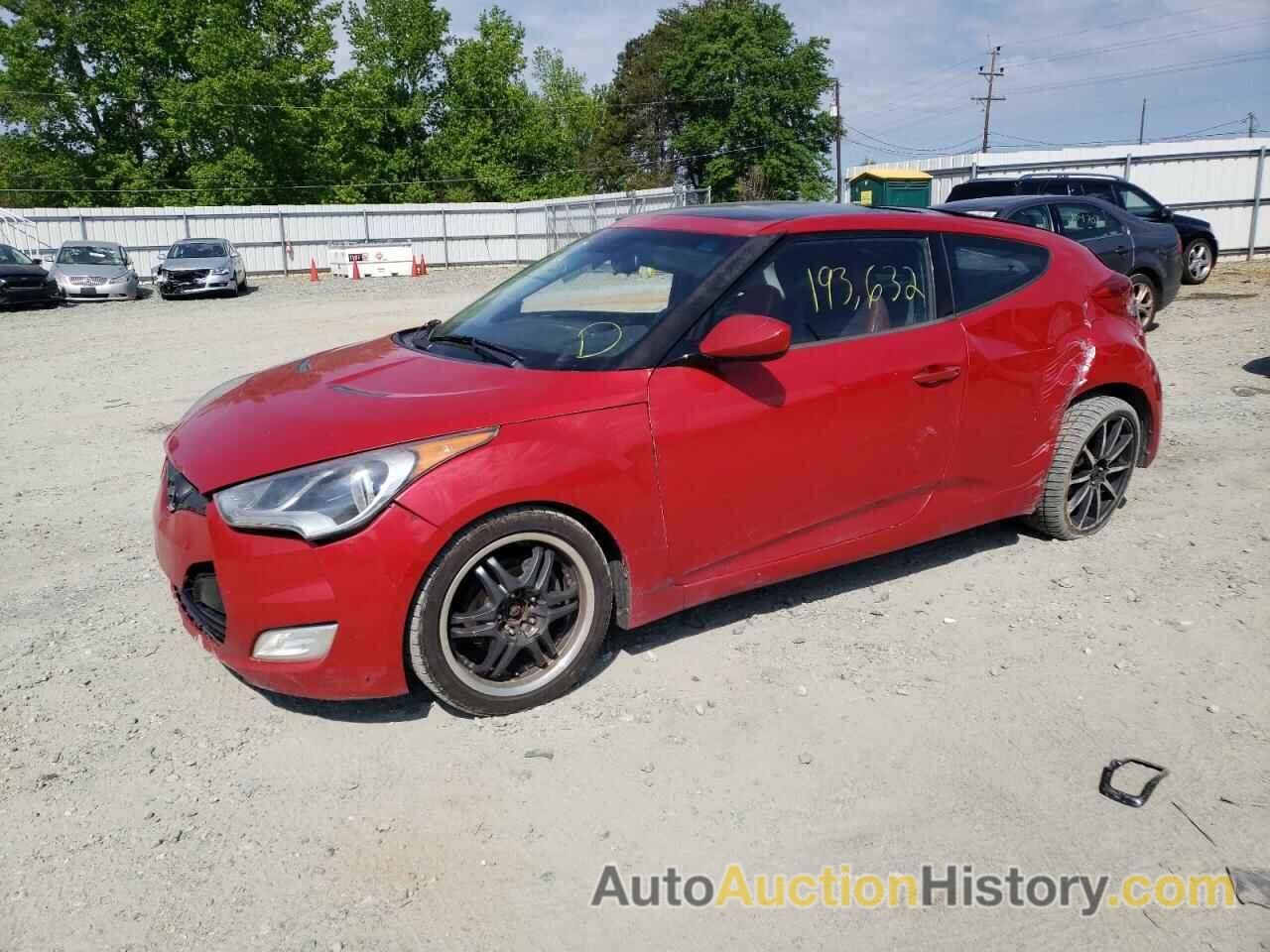 2012 HYUNDAI VELOSTER, KMHTC6AD2CU035477