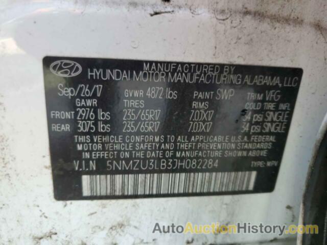 HYUNDAI SANTA FE, 5NMZU3LB3JH082284