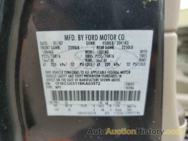 FORD ESCAPE XLT, 1FMCU03118KA03572