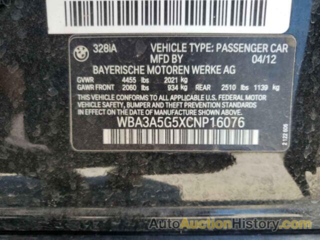 BMW 3 SERIES I, WBA3A5G5XCNP16076