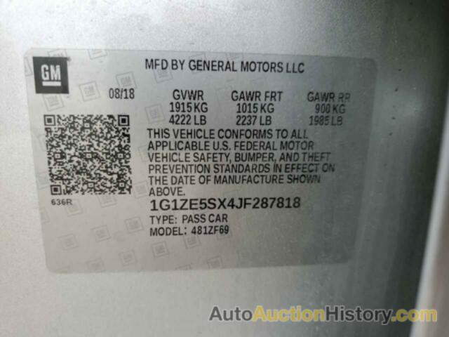 CHEVROLET MALIBU PREMIER, 1G1ZE5SX4JF287818