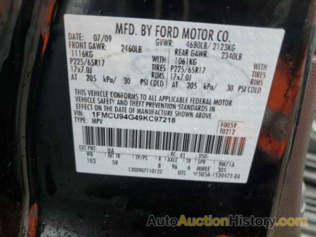 FORD ESCAPE LIMITED, 1FMCU94G49KC97218