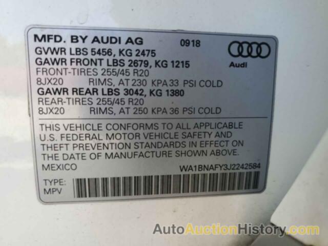 AUDI Q5 PREMIUM PLUS, WA1BNAFY3J2242584