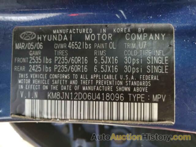 HYUNDAI TUCSON GLS, KM8JN12D06U418096