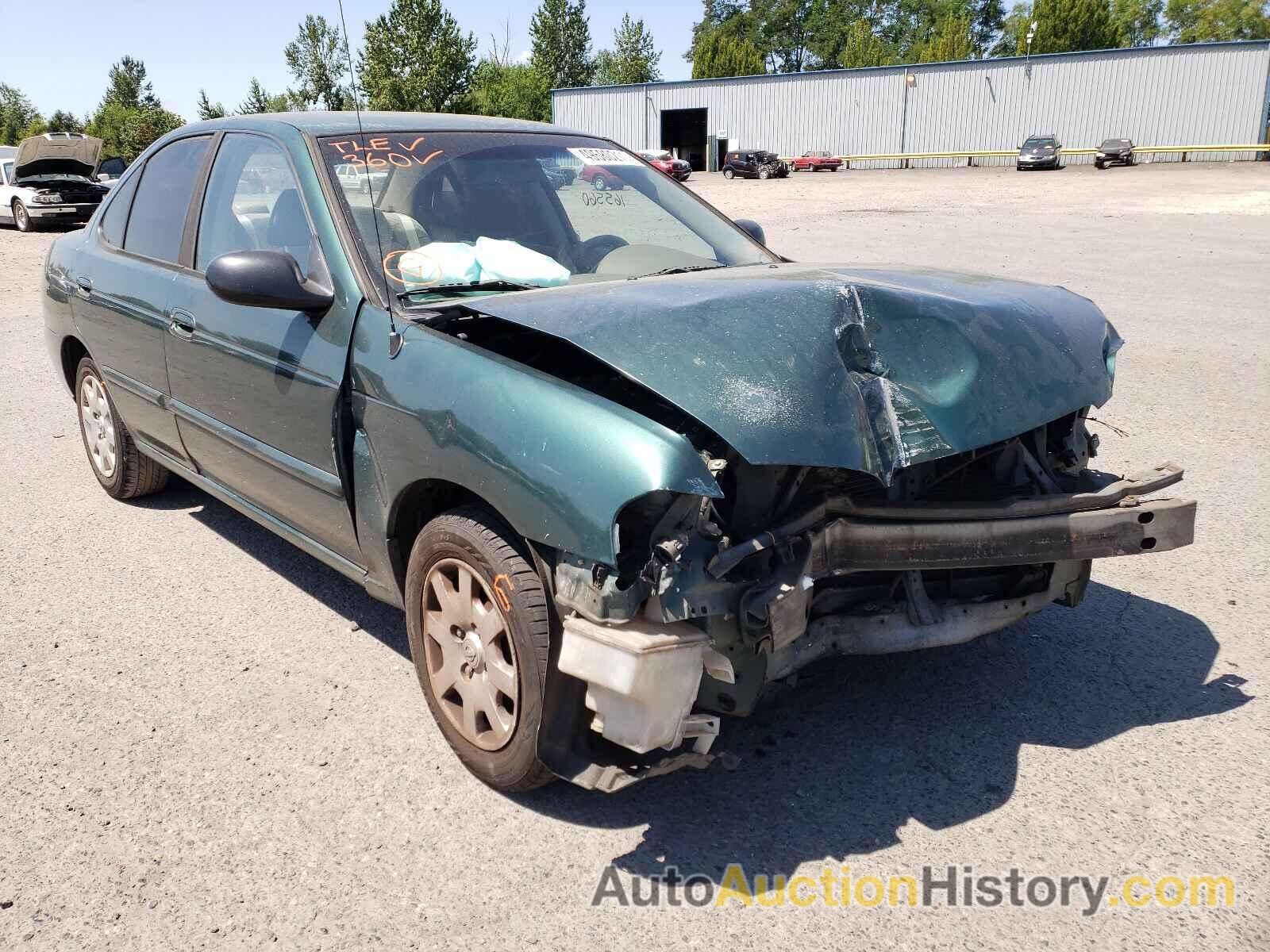 2000 NISSAN SENTRA BASE, 3N1CB51D5YL355303