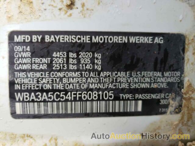 BMW 3 SERIES I, WBA3A5C54FF608105