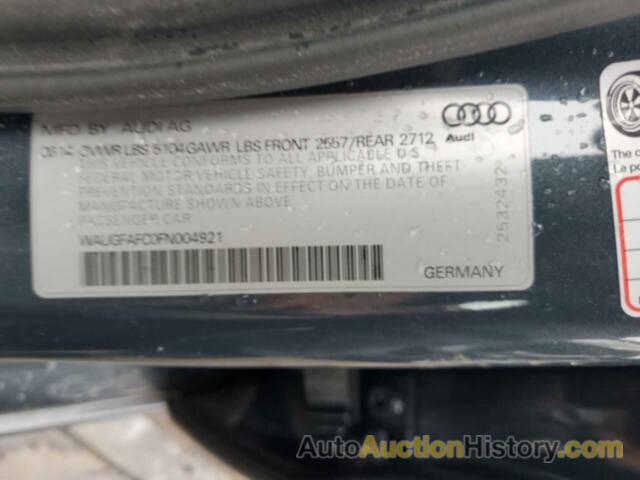 AUDI A6 PREMIUM PLUS, WAUGFAFC0FN004921